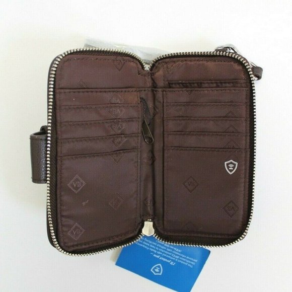 Vera Bradley Rain Forest Quilted Fabric Zip Wallet - Picture 5 of 8